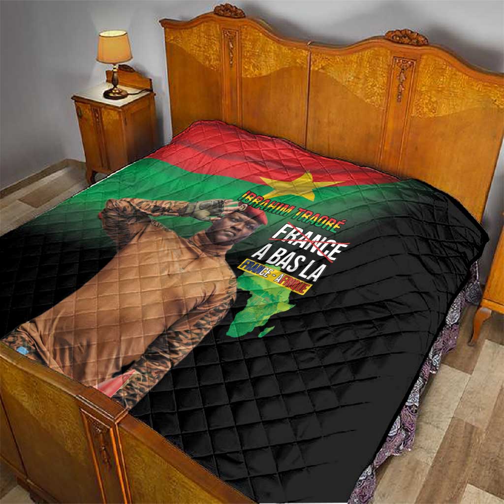 Traore Burkina Faso A Bas La Francafrique Quilt LT15