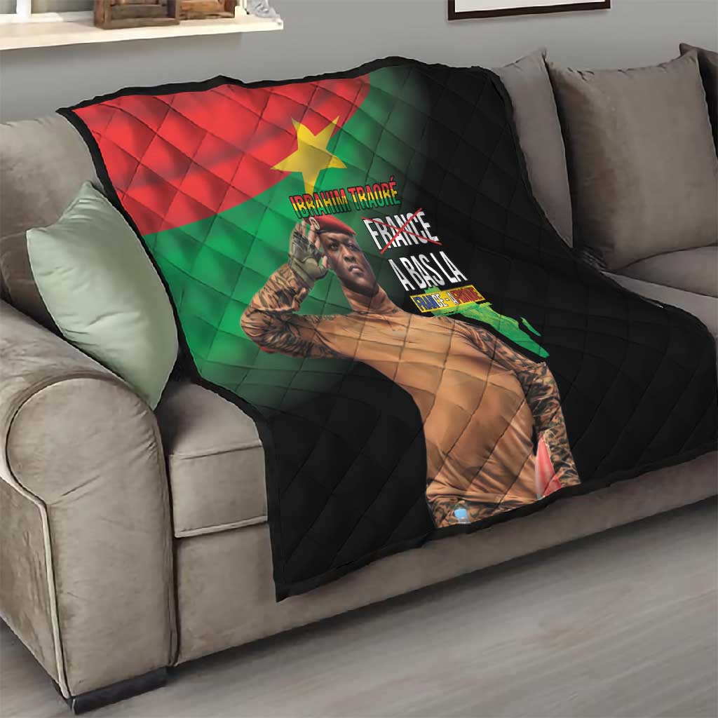 Traore Burkina Faso A Bas La Francafrique Quilt LT15