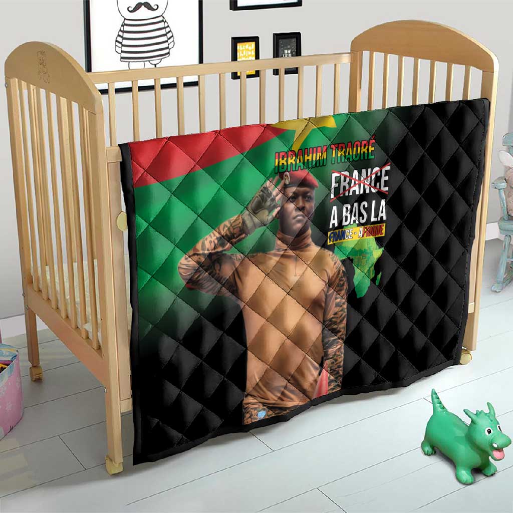 Traore Burkina Faso A Bas La Francafrique Quilt LT15
