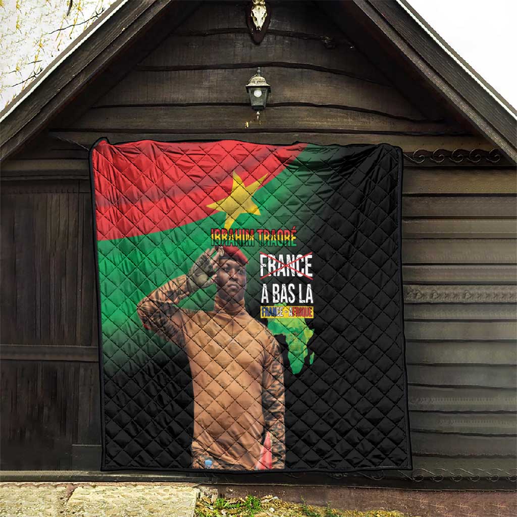 Traore Burkina Faso A Bas La Francafrique Quilt LT15
