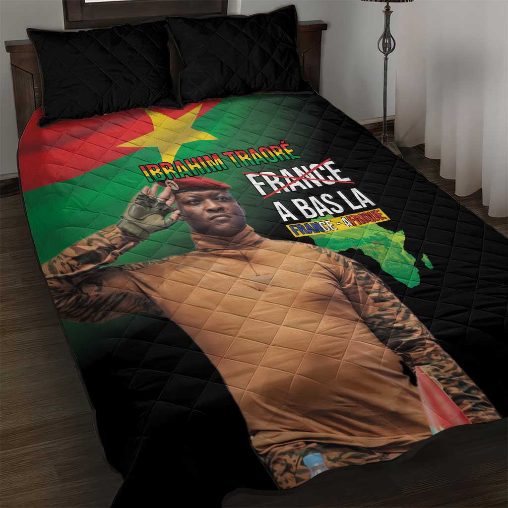 Traore Burkina Faso A Bas La Francafrique Quilt Bed Set LT15