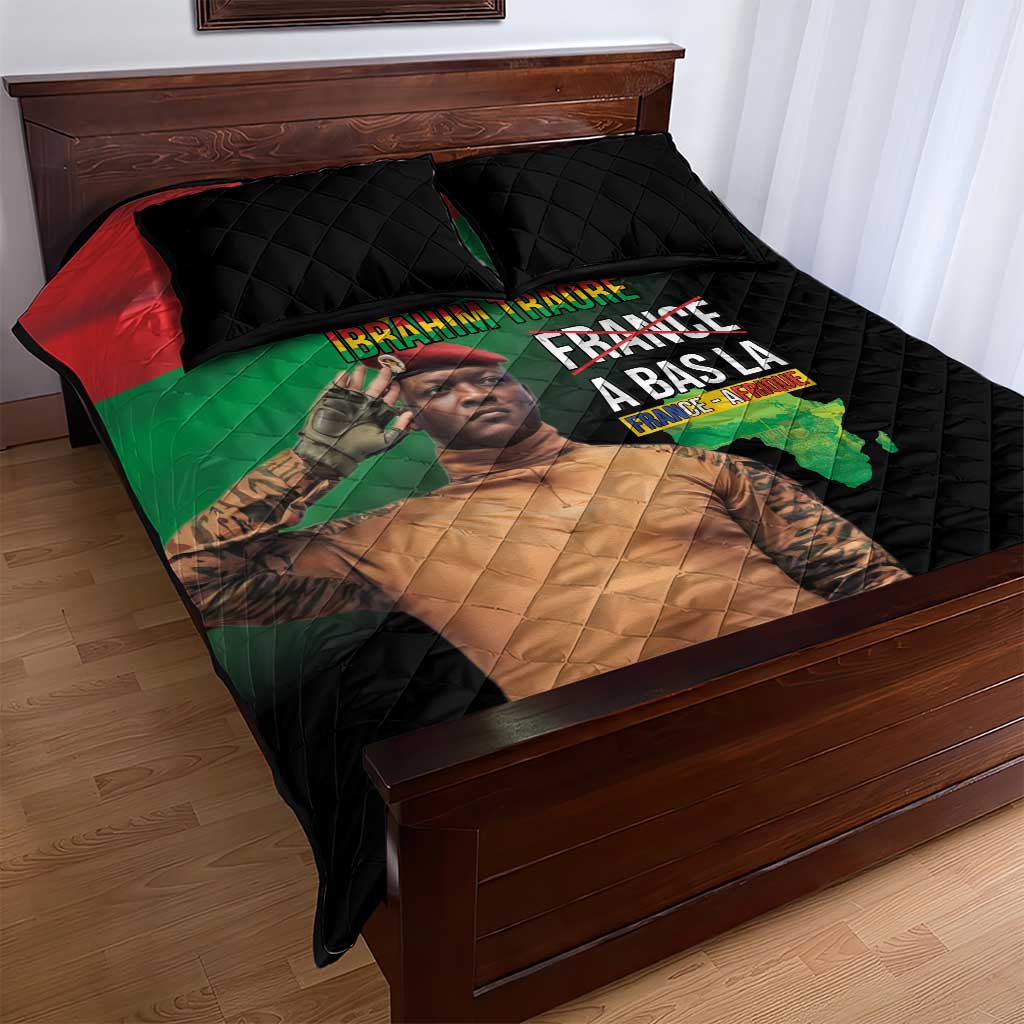 Traore Burkina Faso A Bas La Francafrique Quilt Bed Set LT15