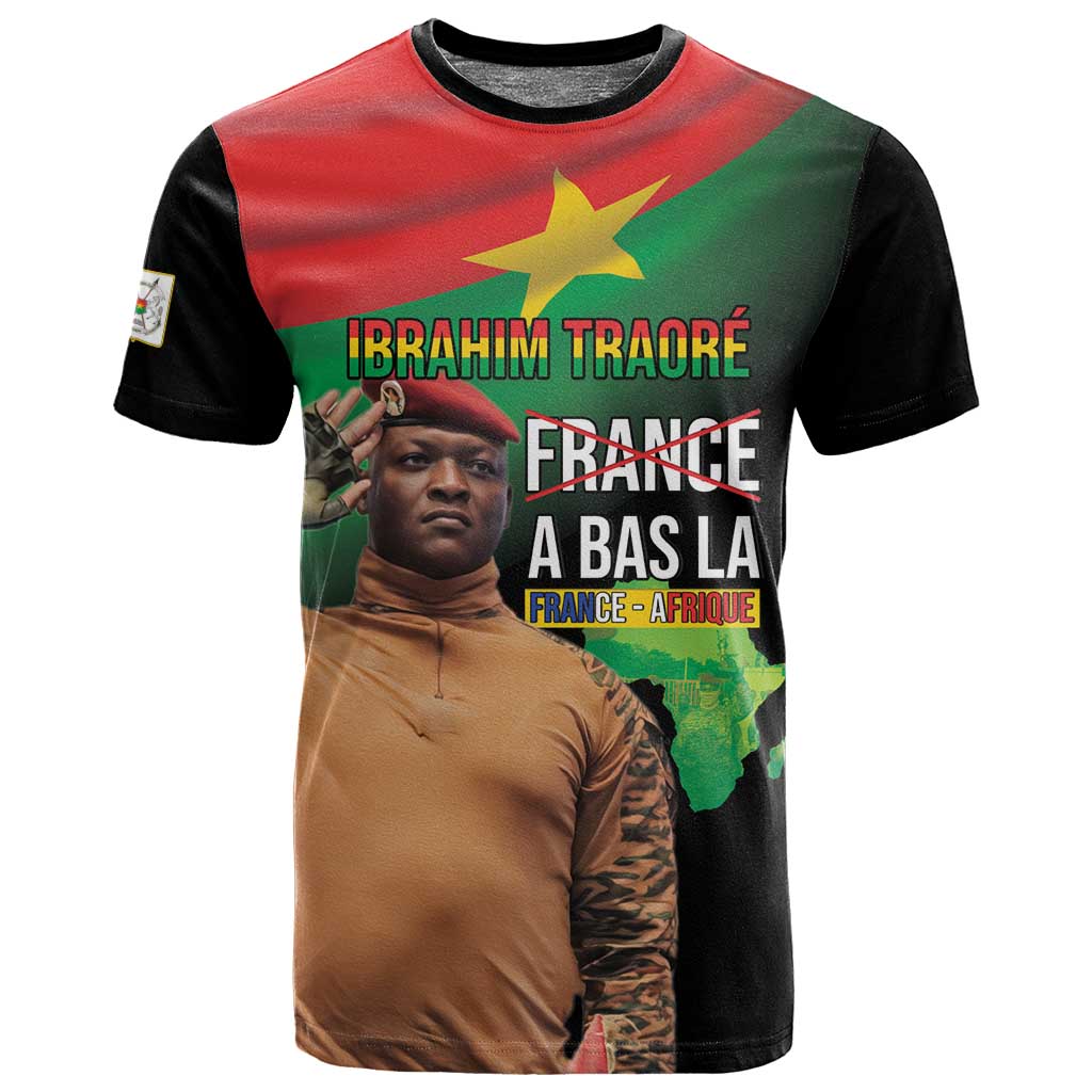 Traore Burkina Faso A Bas La Francafrique T shirt LT15