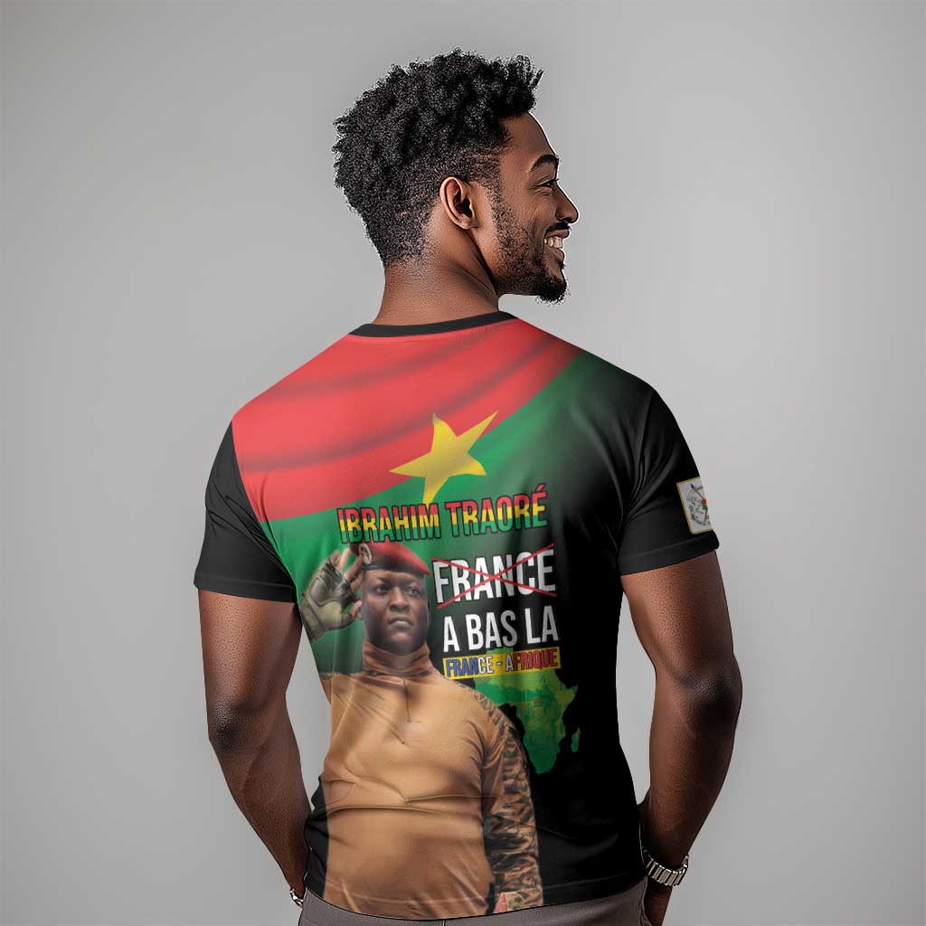 Traore Burkina Faso A Bas La Francafrique T shirt LT15