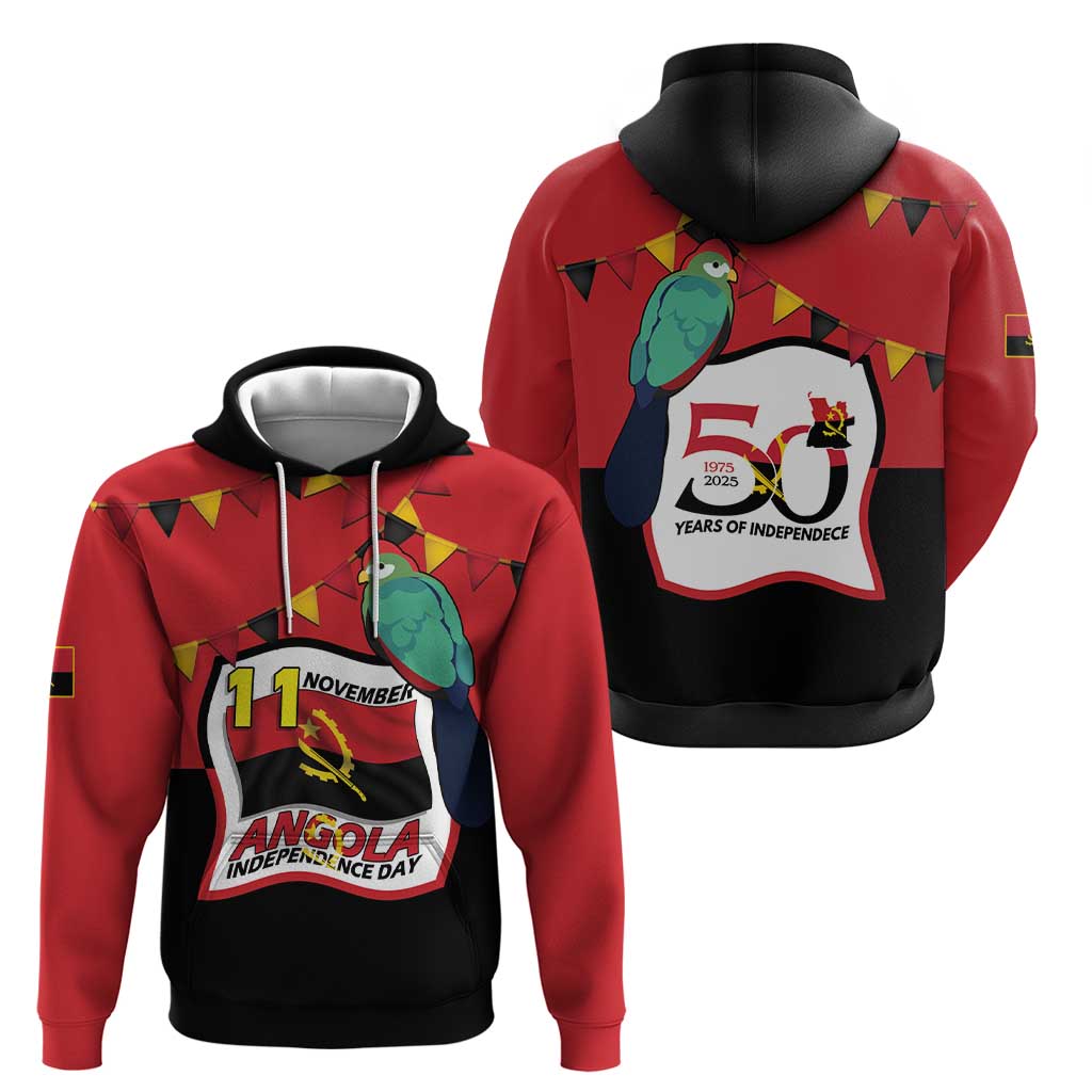 Happy Angola Hoodie 50 Years of Independence LT15