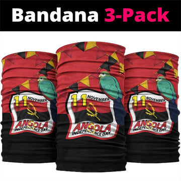 Happy Angola Neck Gaiter 50 Years of Independence LT15