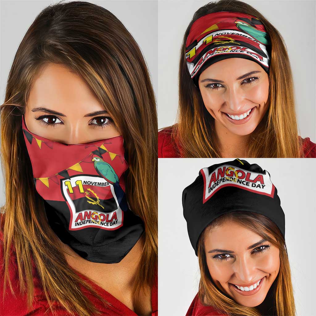 Happy Angola Neck Gaiter 50 Years of Independence LT15