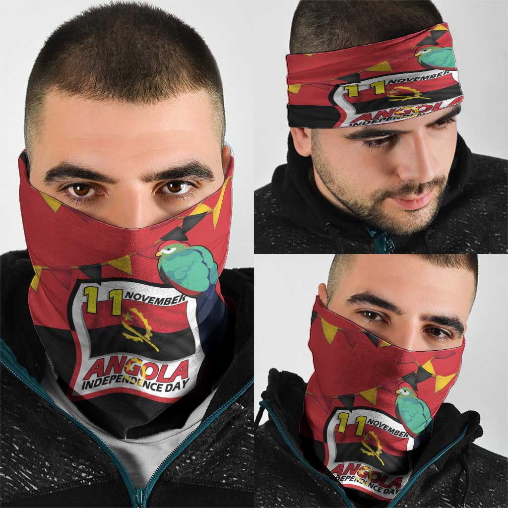 Happy Angola Neck Gaiter 50 Years of Independence LT15