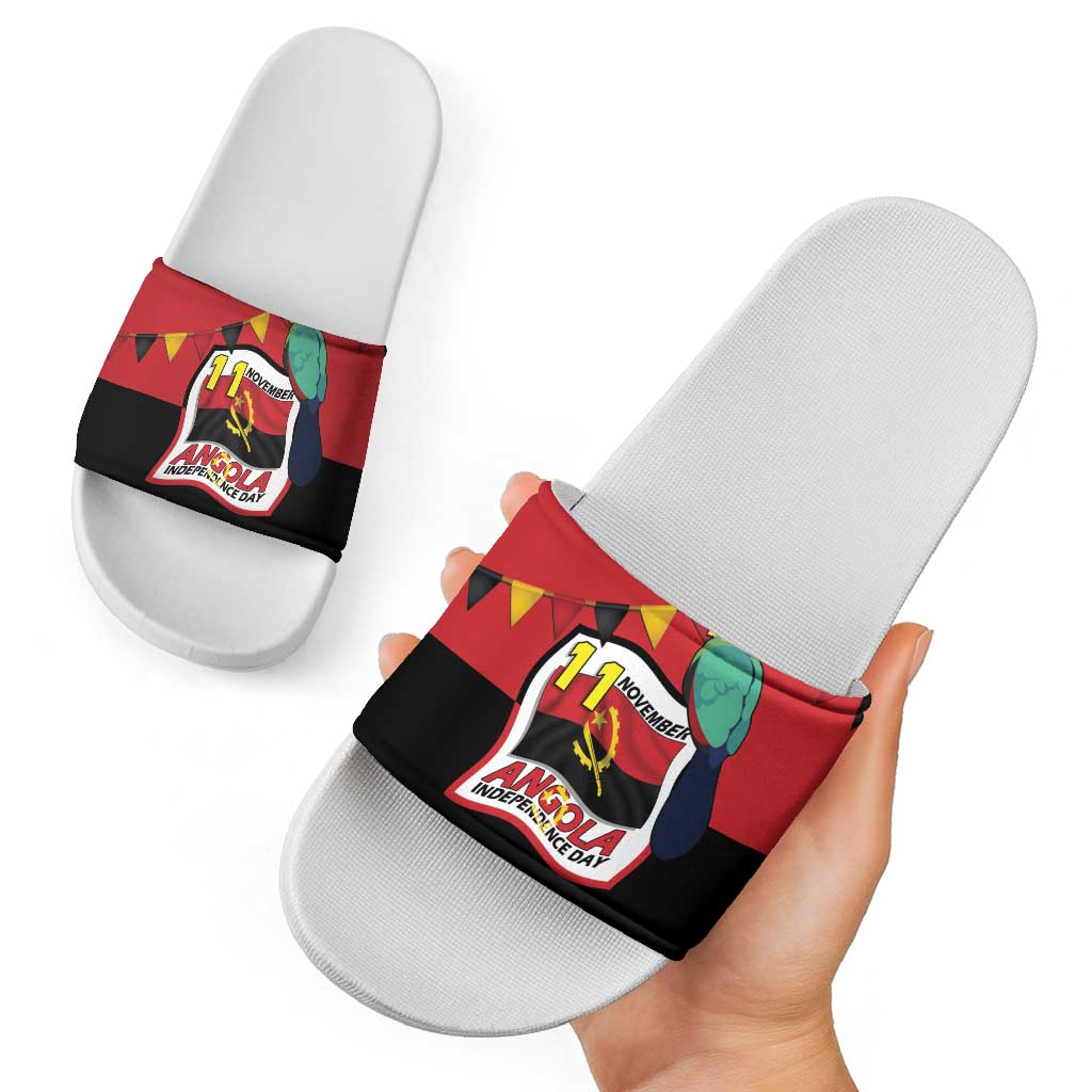 Happy Angola Slide Sandals 50 Years of Independence LT15