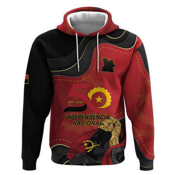 Personalized Angola Independence Day Hoodie Virtue Is Stronger When United LT15