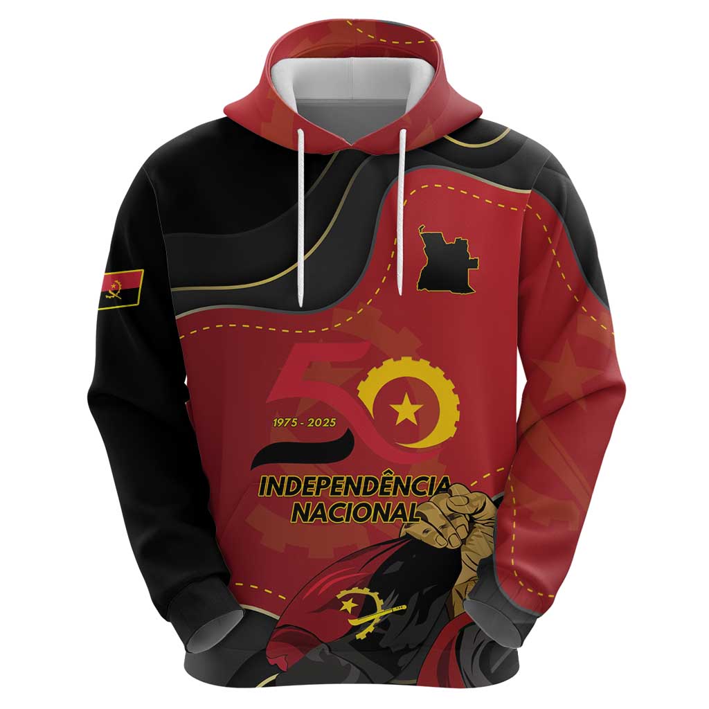 Personalized Angola Independence Day Hoodie Virtue Is Stronger When United LT15