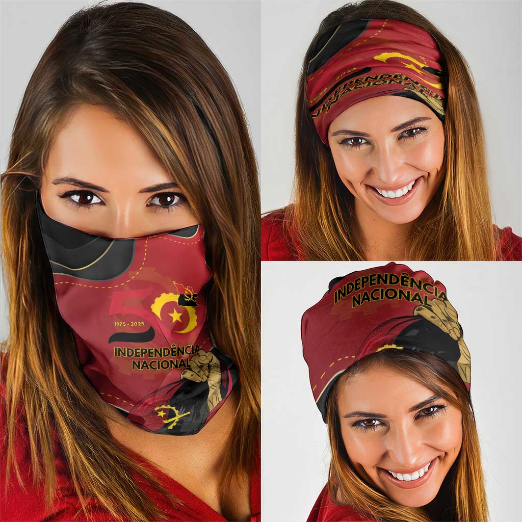 Angola Independence Day Neck Gaiter Virtue Is Stronger When United LT15