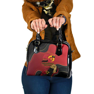 Angola Independence Day Shoulder Handbag Virtue Is Stronger When United LT15