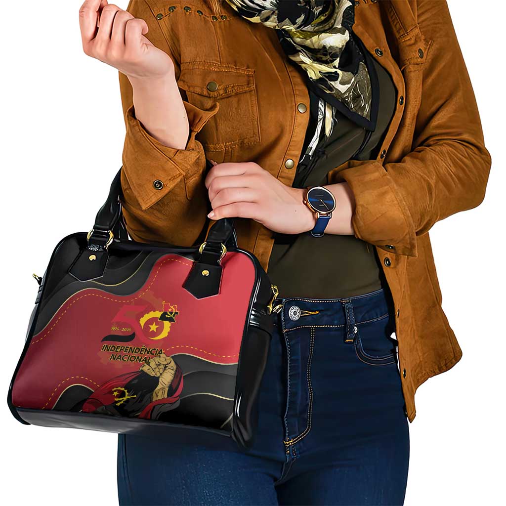 Angola Independence Day Shoulder Handbag Virtue Is Stronger When United LT15