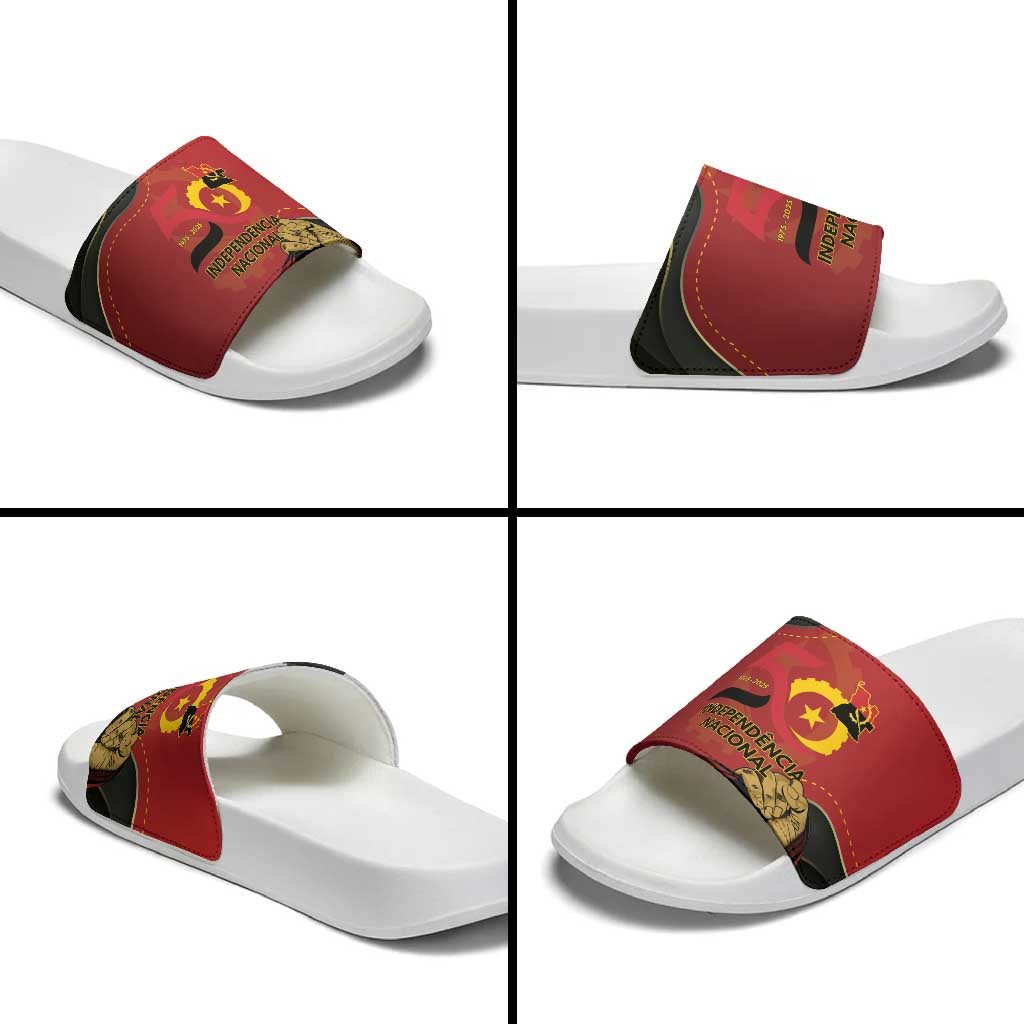 Angola Independence Day Slide Sandals Virtue Is Stronger When United LT15