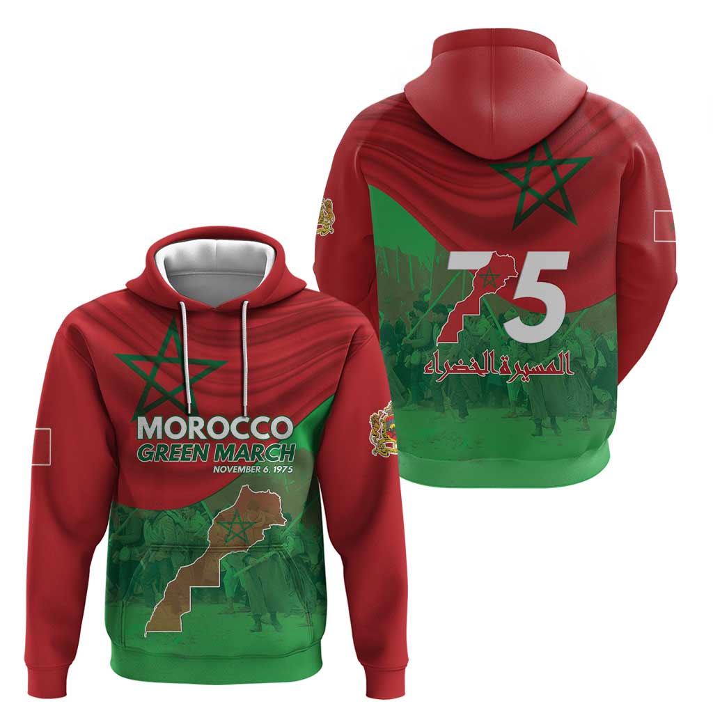 Morocco Green March Day Hoodie One People - One Nation LT15