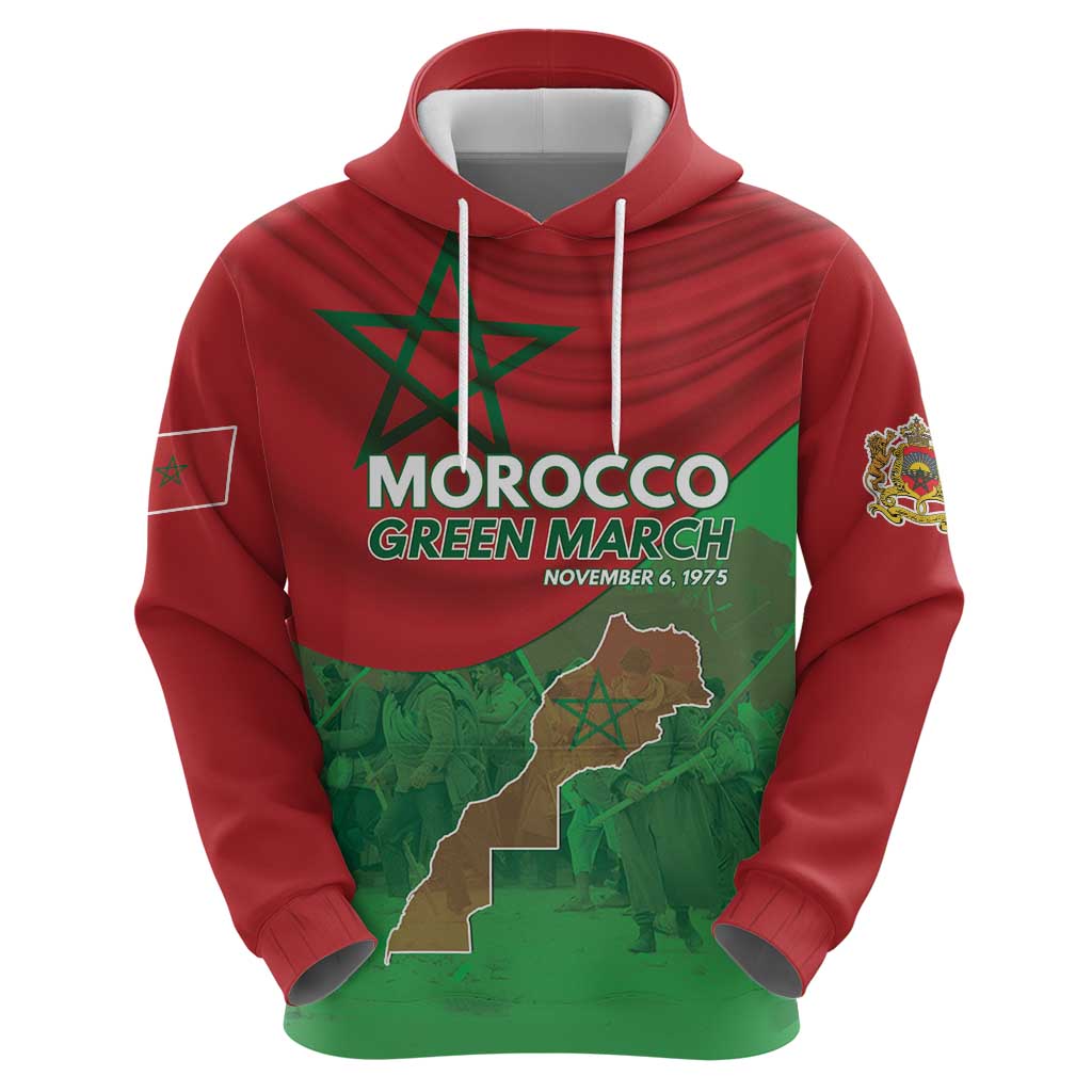 Morocco Green March Day Hoodie One People - One Nation LT15