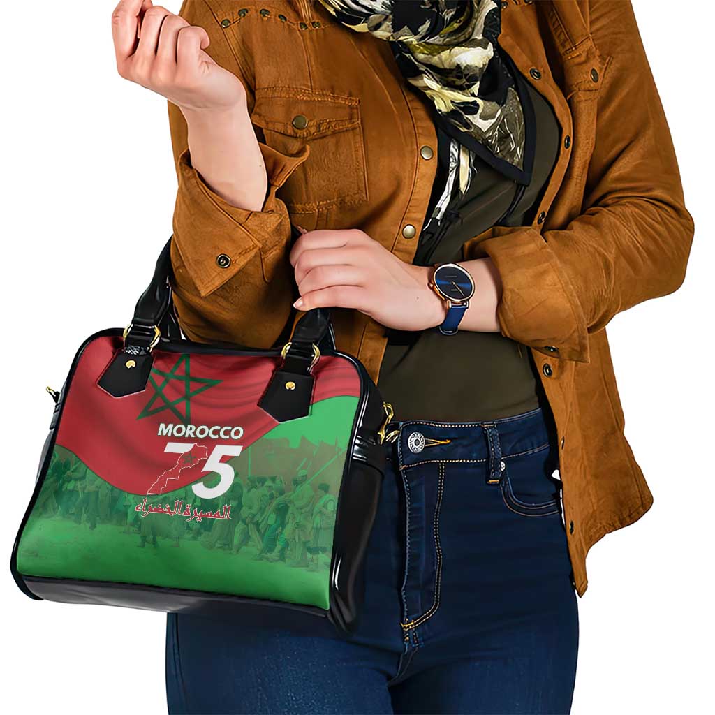 Morocco Green March Day Shoulder Handbag One People - One Nation LT15