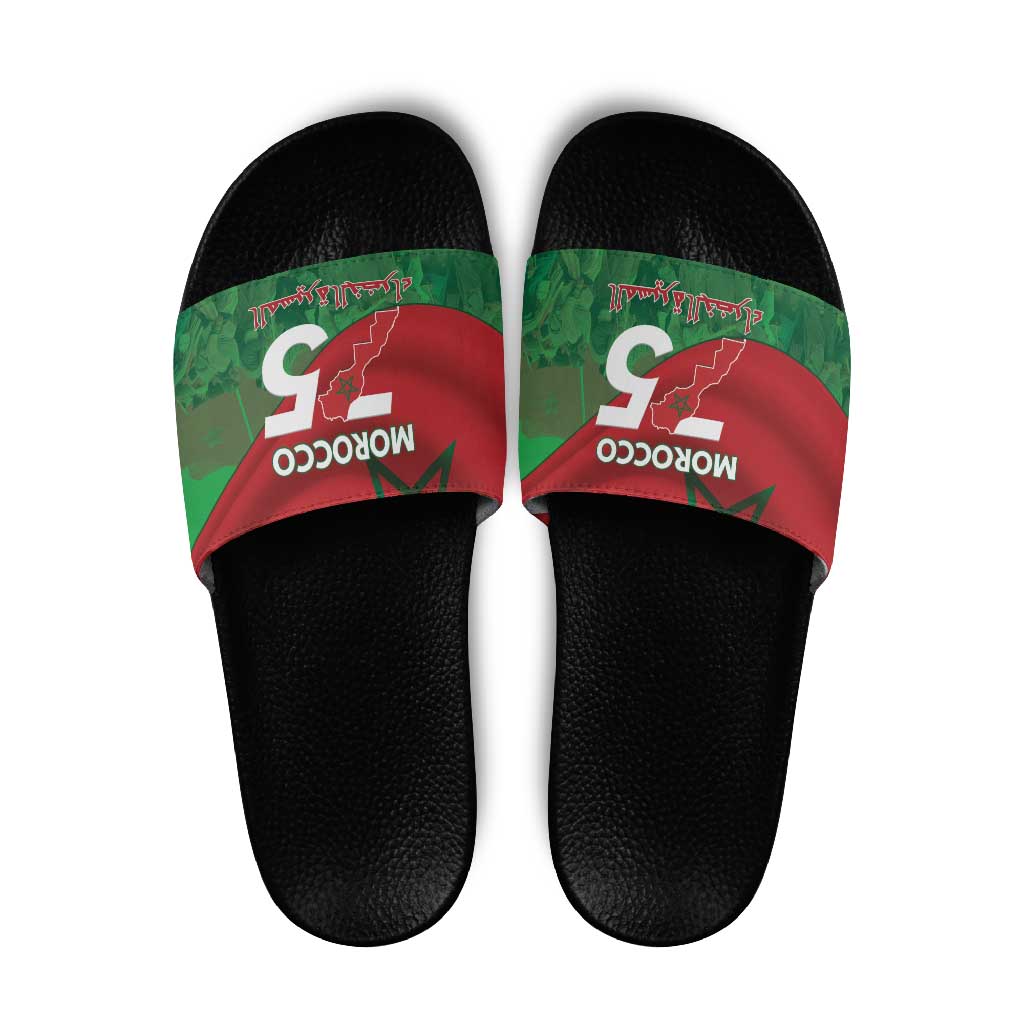 Morocco Green March Day Slide Sandals One People - One Nation LT15