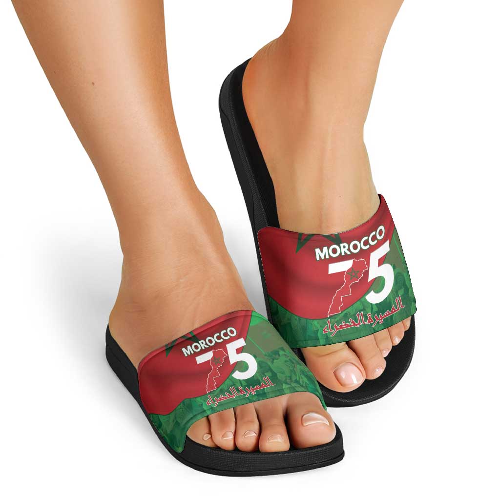 Morocco Green March Day Slide Sandals One People - One Nation LT15