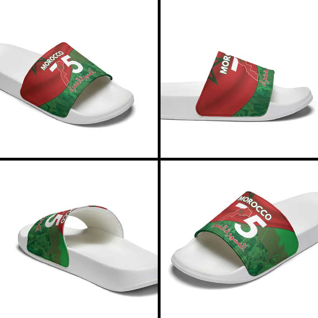 Morocco Green March Day Slide Sandals One People - One Nation LT15