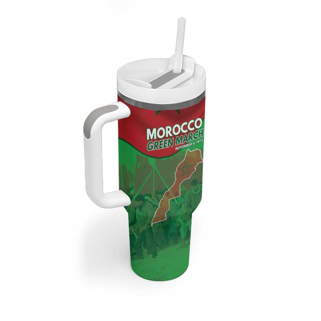 Morocco La Marche Verte Tumbler With Handle Happy 50th Anniversary LT15