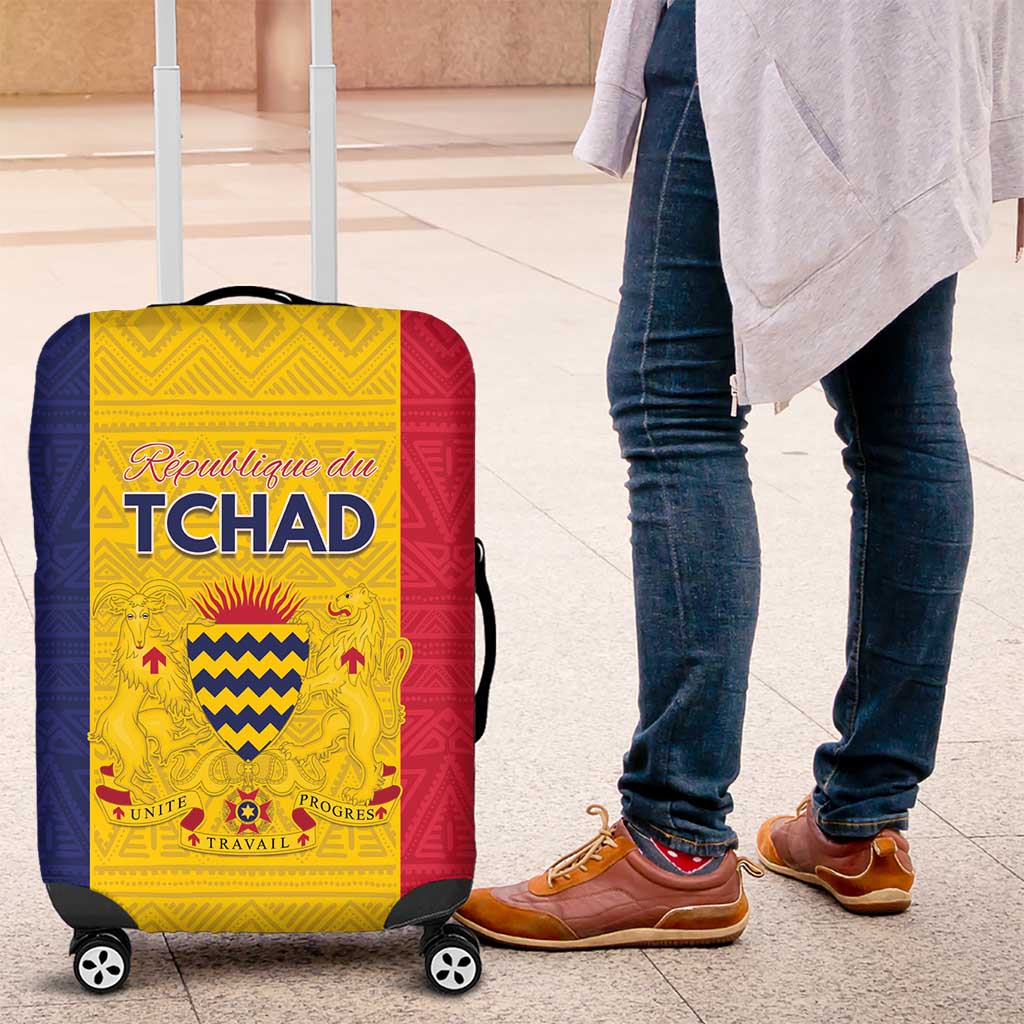 Chad Luggage Cover Coat Of Arms - Flag Style LT15