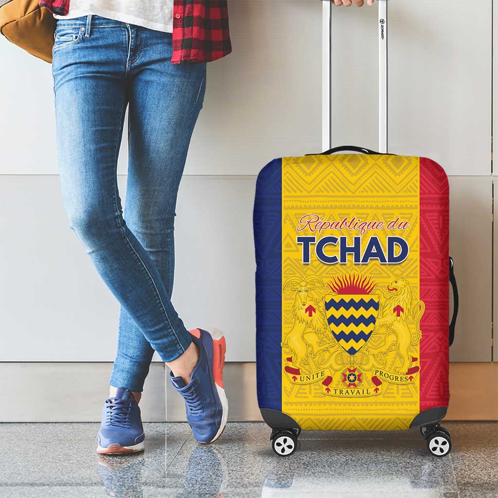 Chad Luggage Cover Coat Of Arms - Flag Style LT15