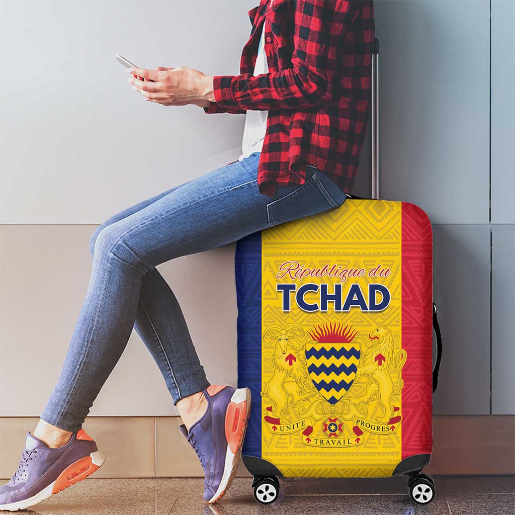 Chad Luggage Cover Coat Of Arms - Flag Style LT15
