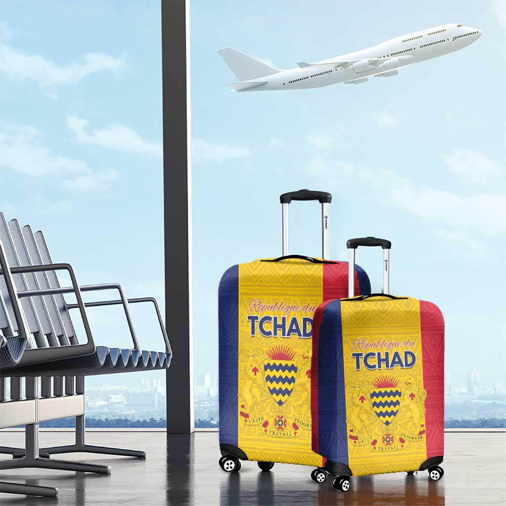 Chad Luggage Cover Coat Of Arms - Flag Style LT15