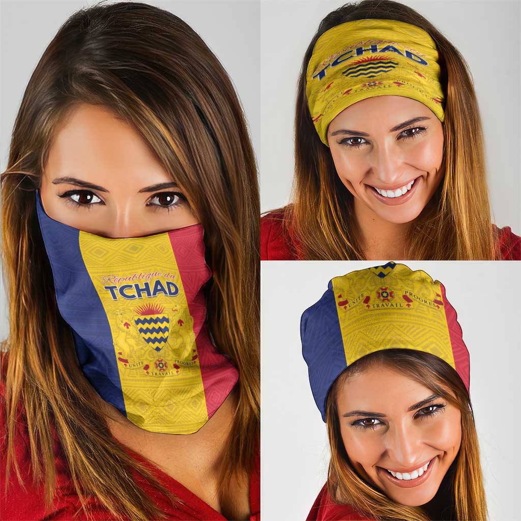 Chad Neck Gaiter Coat Of Arms - Flag Style LT15