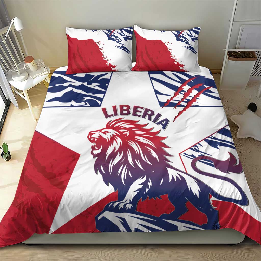 Personalised Afro Liberia Bedding Set African King Lion - Grunge Style LT15