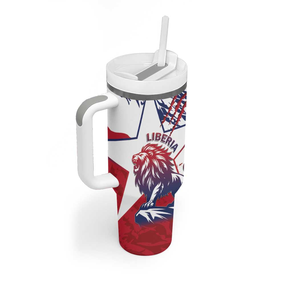 Personalised Afro Liberia Tumbler With Handle African King Lion - Grunge Style LT15