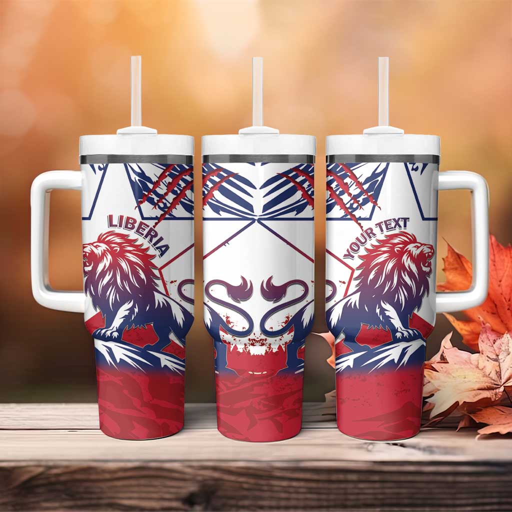 Personalised Afro Liberia Tumbler With Handle African King Lion - Grunge Style LT15