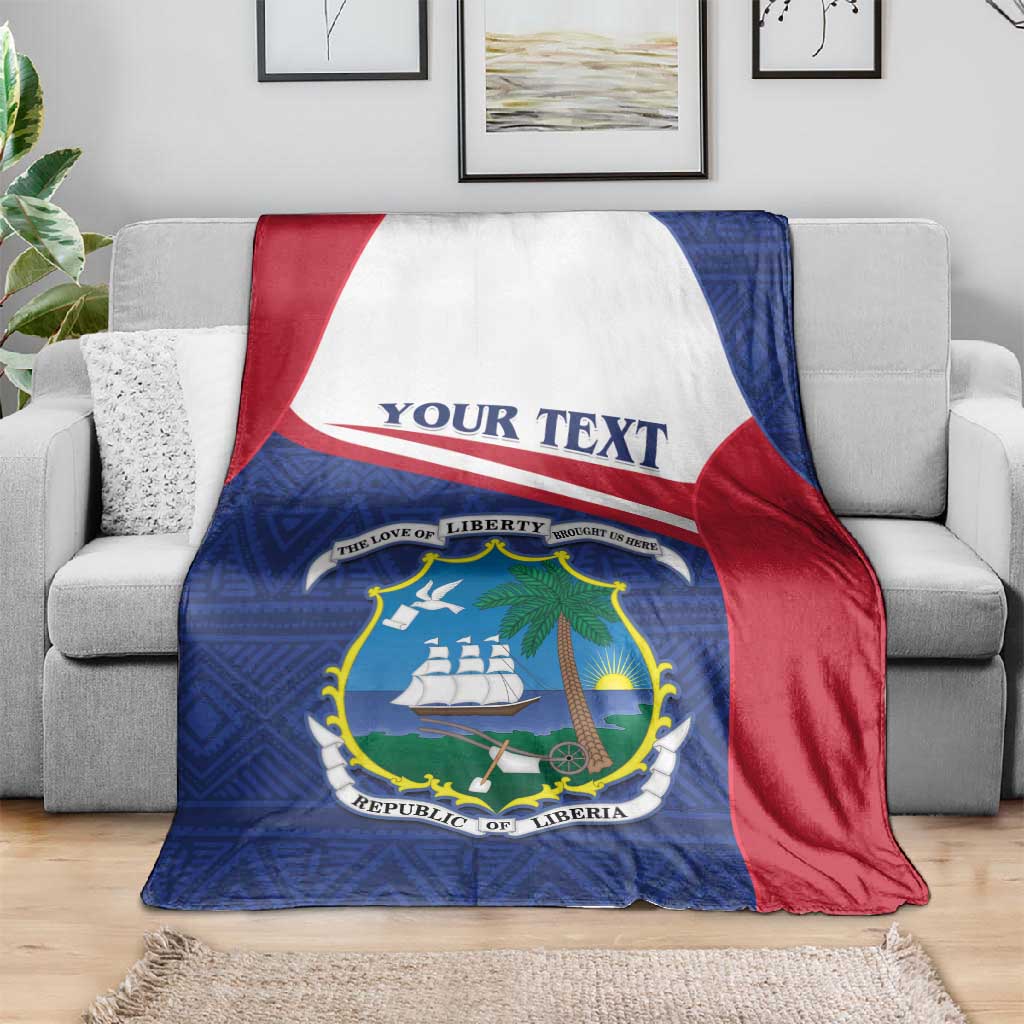 Personalised Liberia African Blanket Coat Of Arms Flag LT15