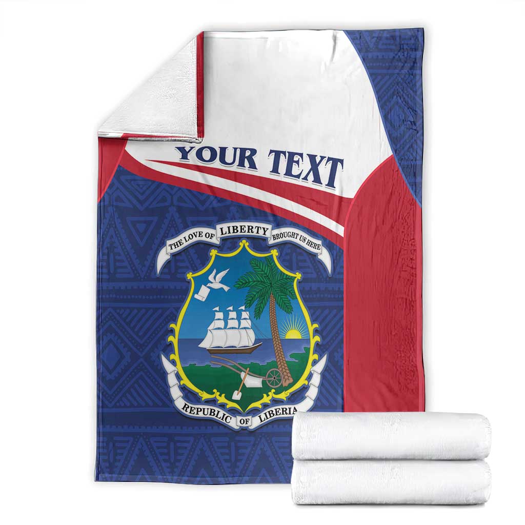 Personalised Liberia African Blanket Coat Of Arms Flag LT15