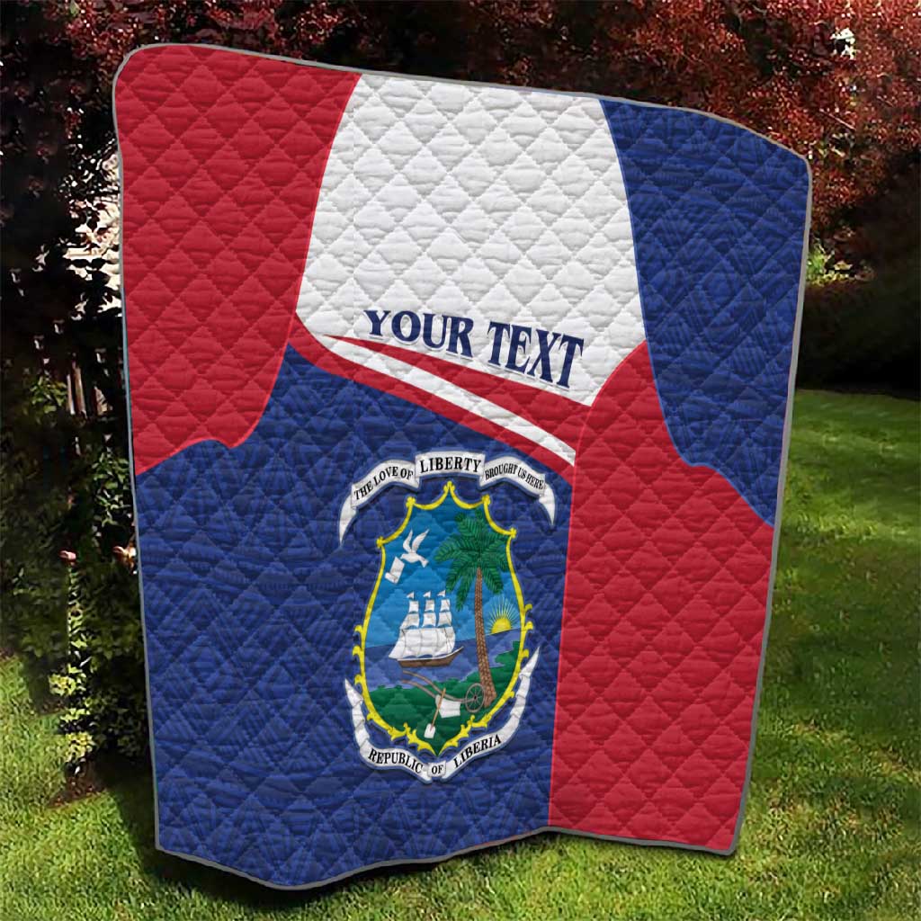 Personalised Liberia African Quilt Coat Of Arms Flag LT15