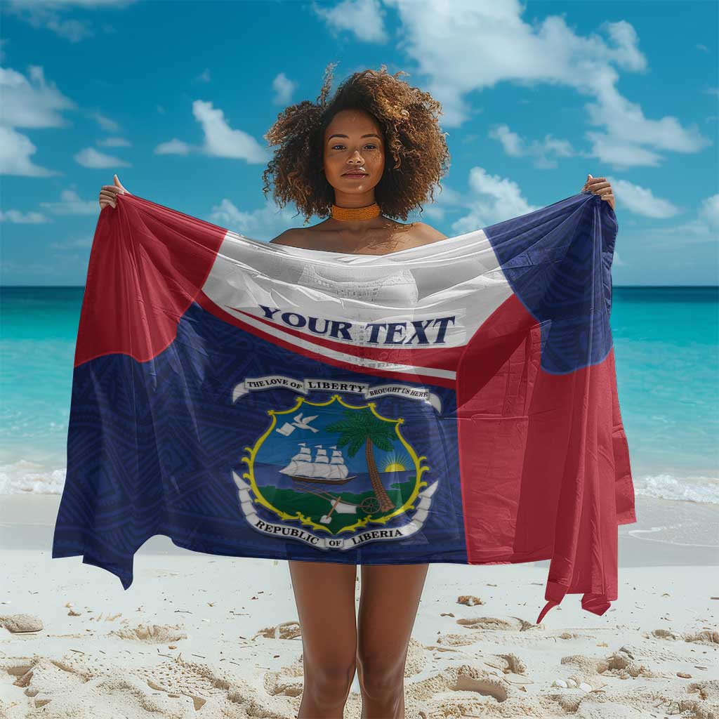 Personalised Liberia African Sarong Coat Of Arms Flag LT15