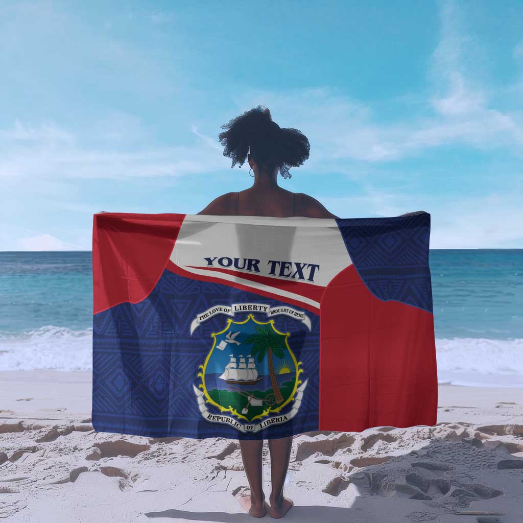Personalised Liberia African Sarong Coat Of Arms Flag LT15