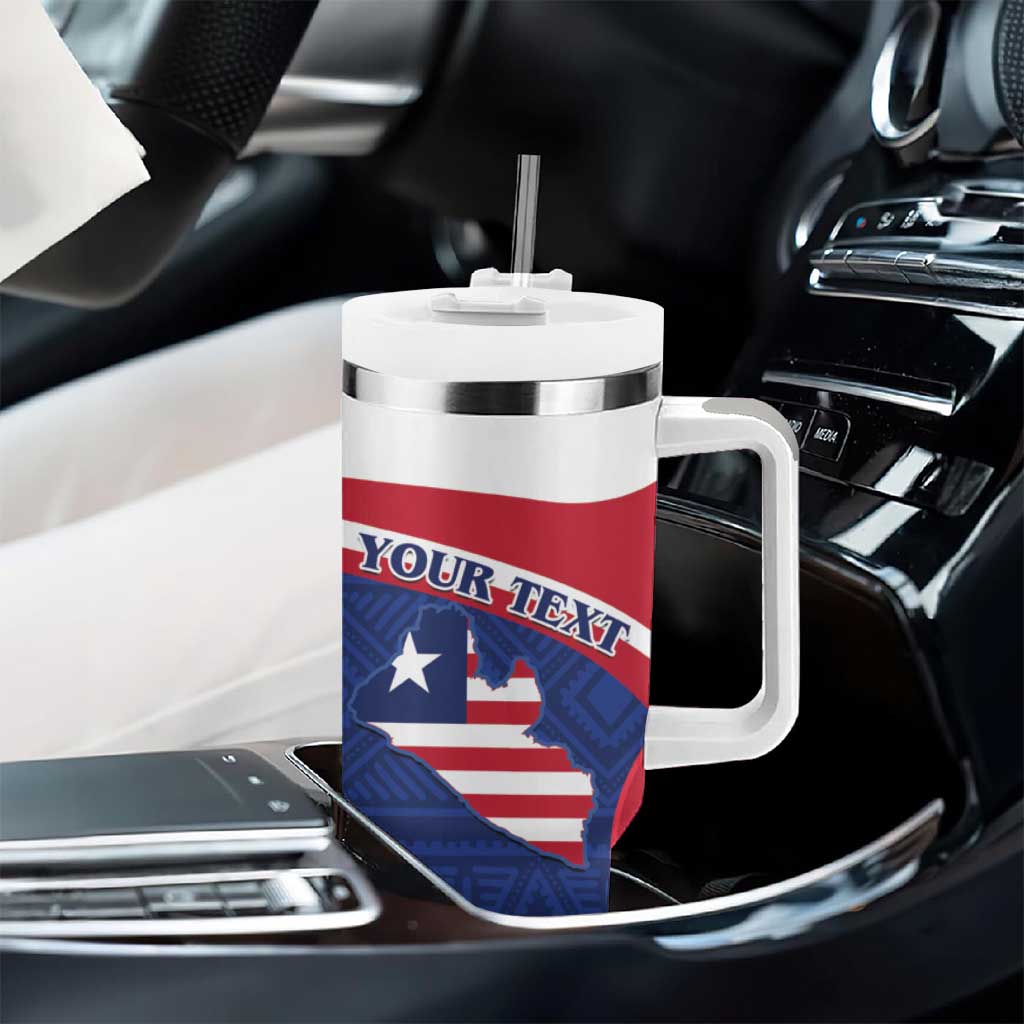 Personalised Liberia African Tumbler With Handle Coat Of Arms Flag LT15