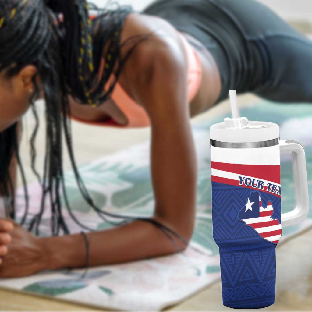 Personalised Liberia African Tumbler With Handle Coat Of Arms Flag LT15