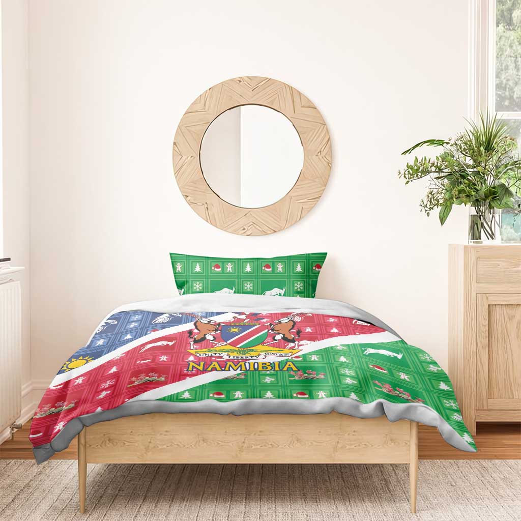 Afro Namibia Bedding Set Coat Of Arms Christmas Style LT15