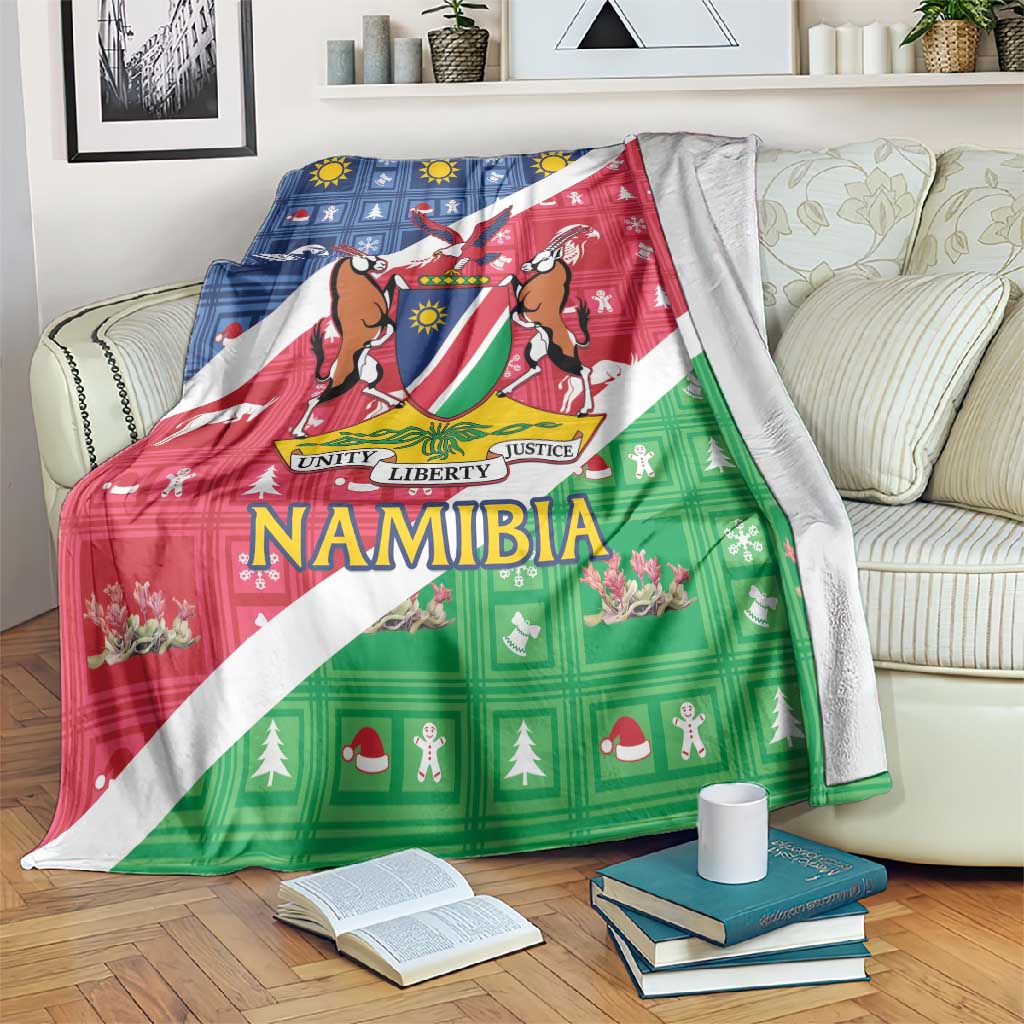 Afro Namibia Blanket Coat Of Arms Christmas Style LT15