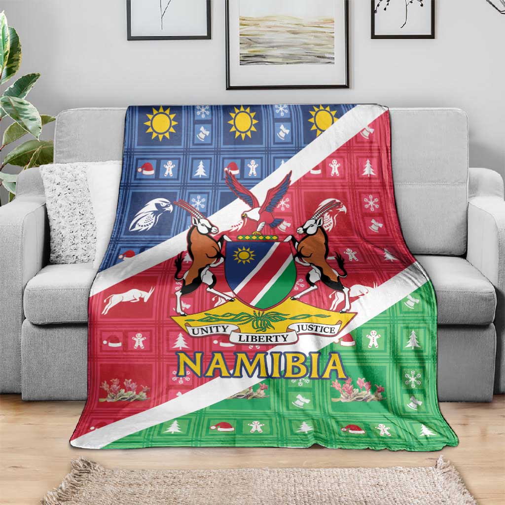 Afro Namibia Blanket Coat Of Arms Christmas Style LT15