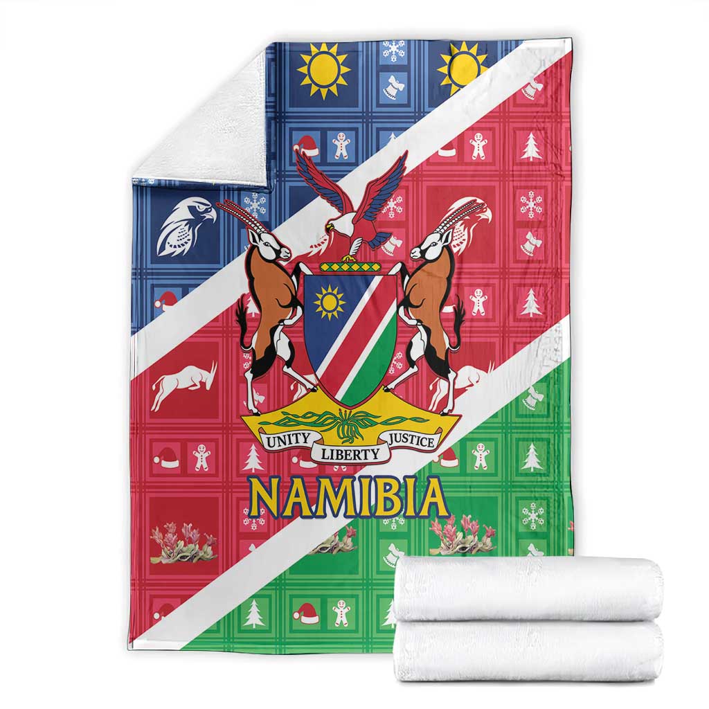 Afro Namibia Blanket Coat Of Arms Christmas Style LT15