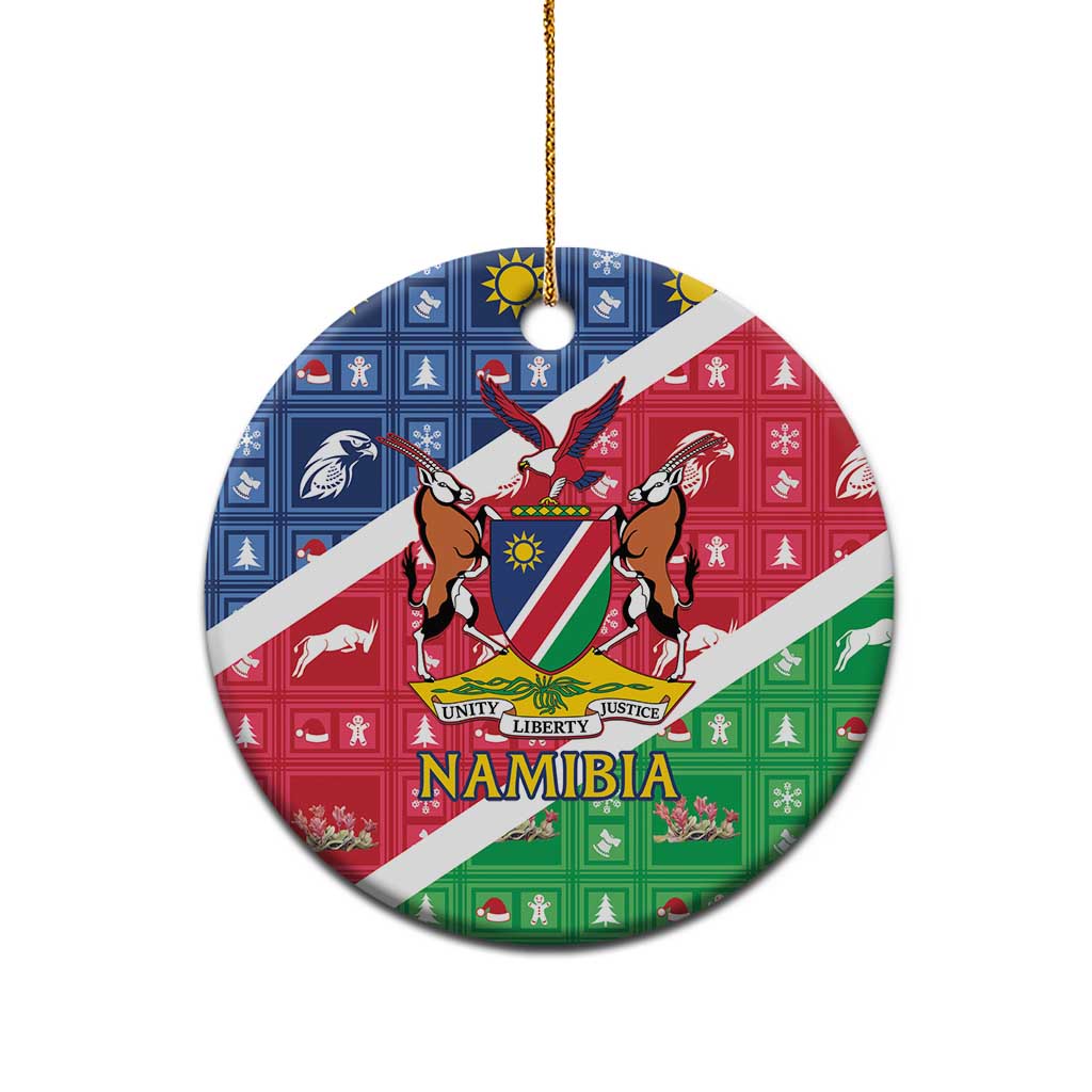 Namibia Christmas Ceramic Ornament Coat Of Arms Frohe Weihnachten LT15