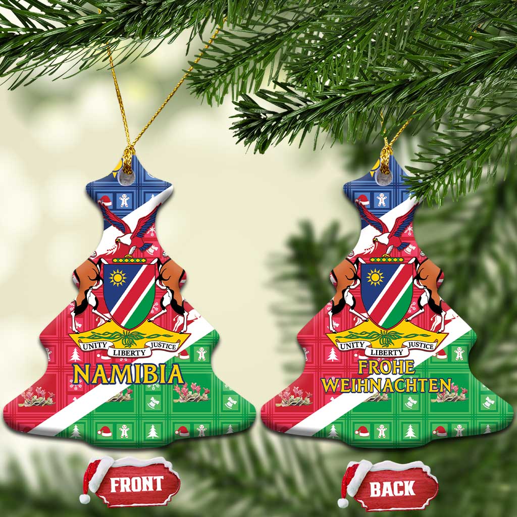 Namibia Christmas Ceramic Ornament Coat Of Arms Frohe Weihnachten LT15