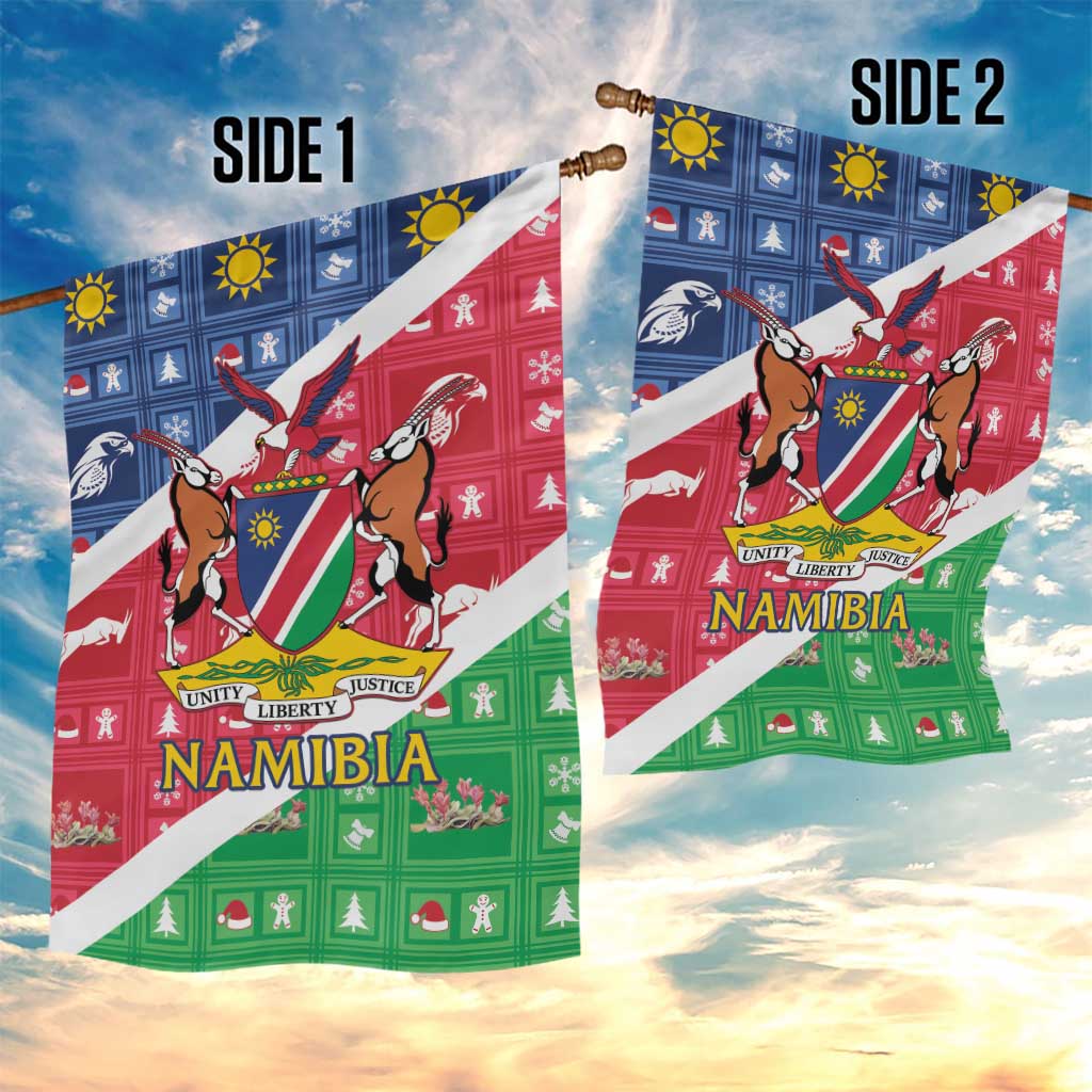 Afro Namibia Garden Flag Coat Of Arms Christmas Style LT15