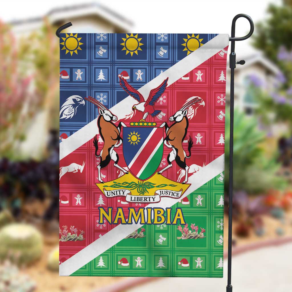 Afro Namibia Garden Flag Coat Of Arms Christmas Style LT15