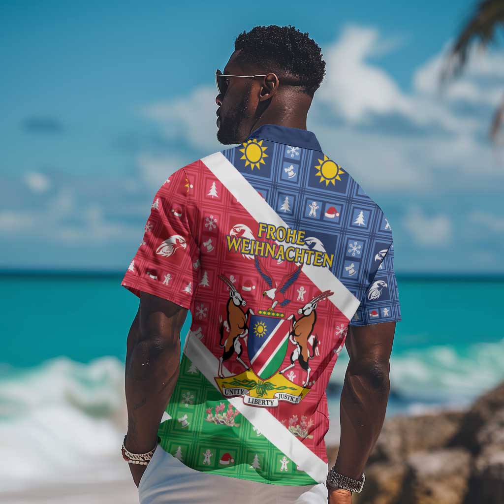 Afro Namibia Hawaiian Shirt Coat Of Arms Christmas Style LT15